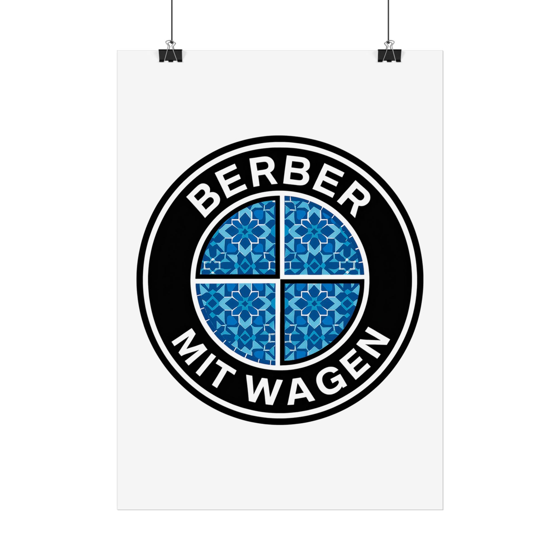 Berber mit Wagen - Poster