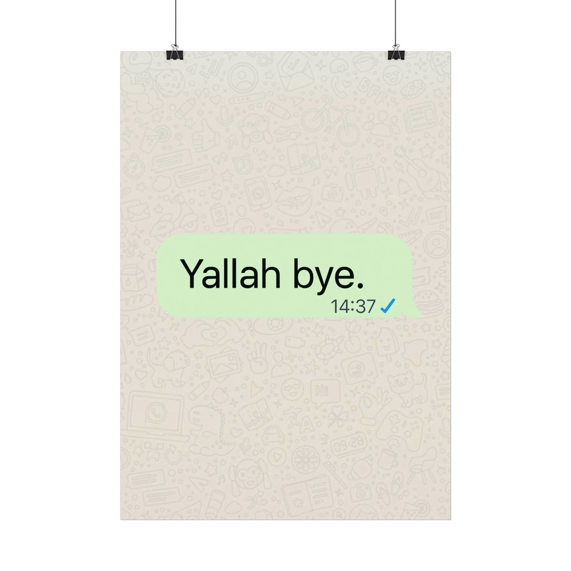 Yallah bye - Poster