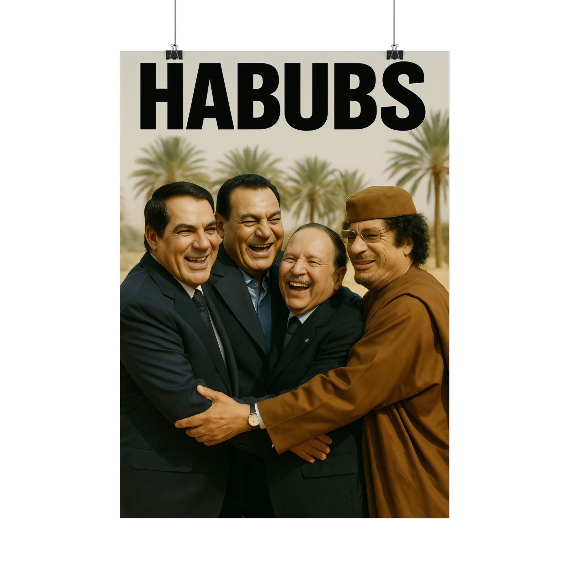 Nordafrikanische Präsidenten - Poster