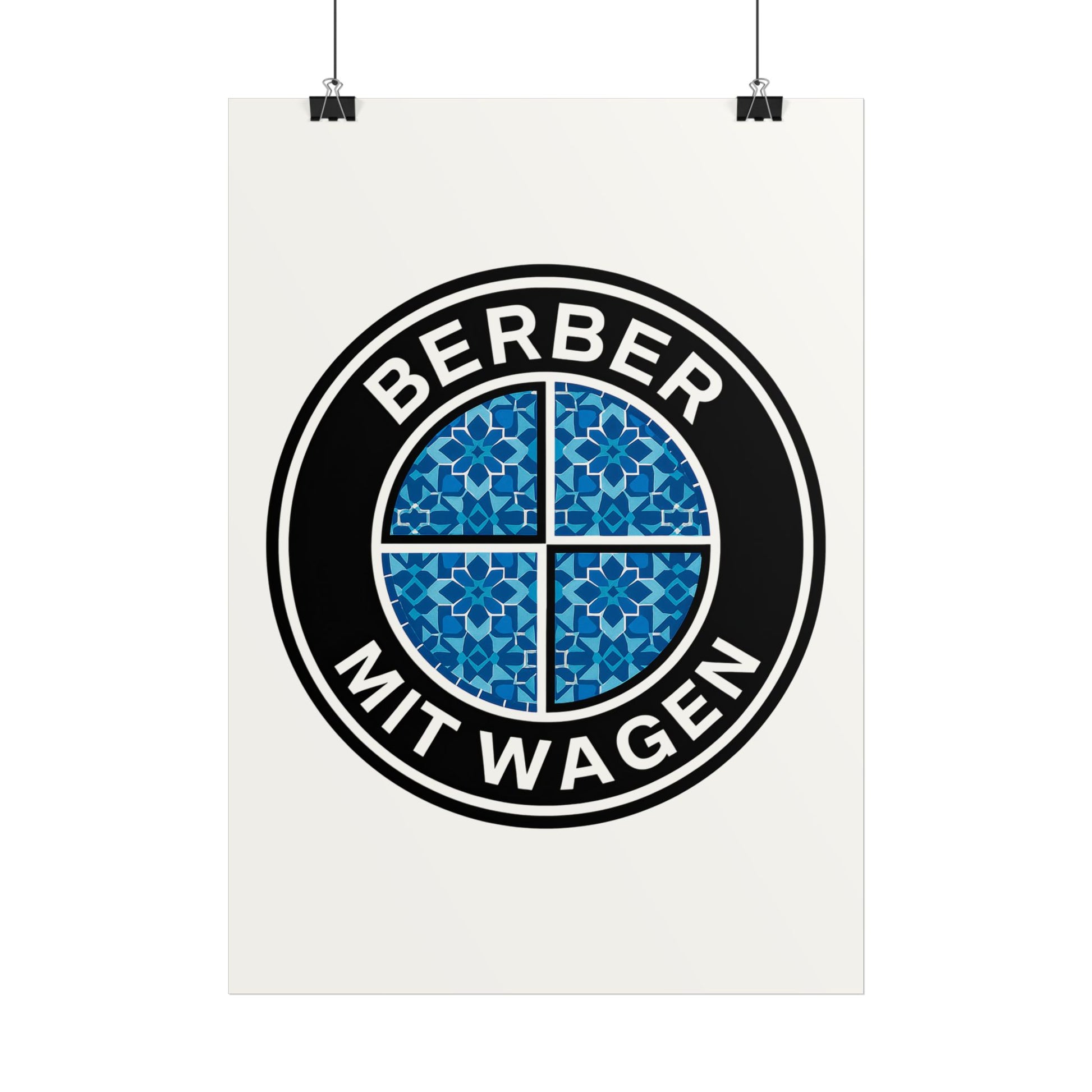 Berber mit Wagen - Poster
