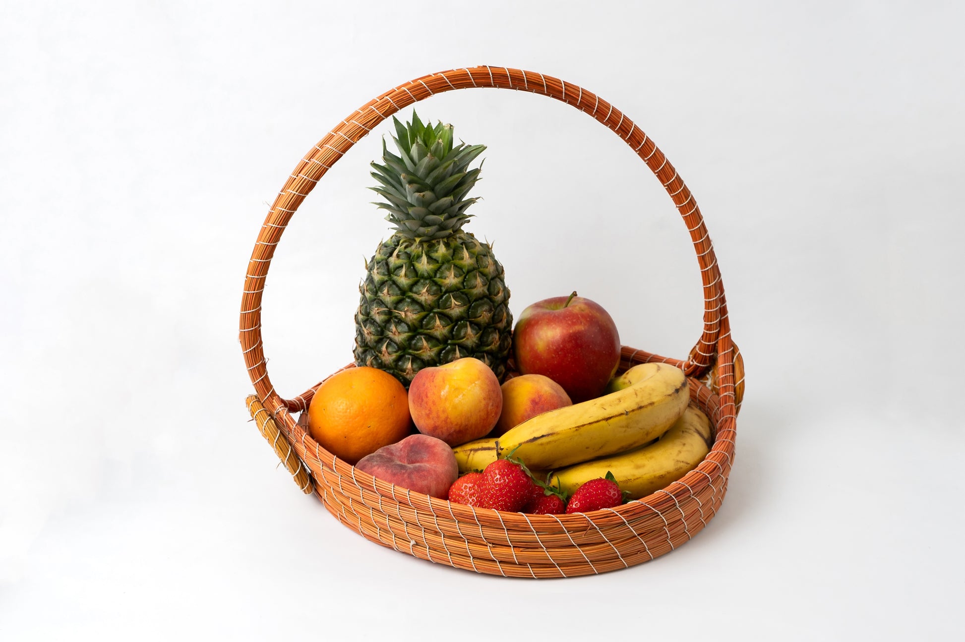 Halfa-Korb mit Henkel (Flach) – Handarbeit aus Naturfasern in 3 Farben (Kopie)
