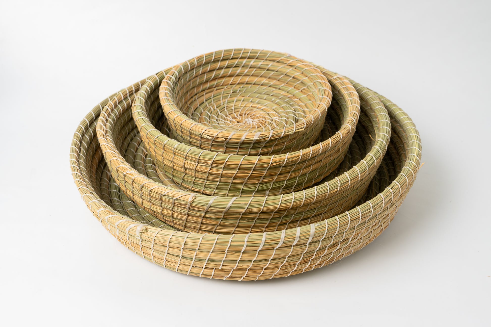Halfa-Schalenset (4-teilig) – Handgemachte Unikate aus Naturfasern