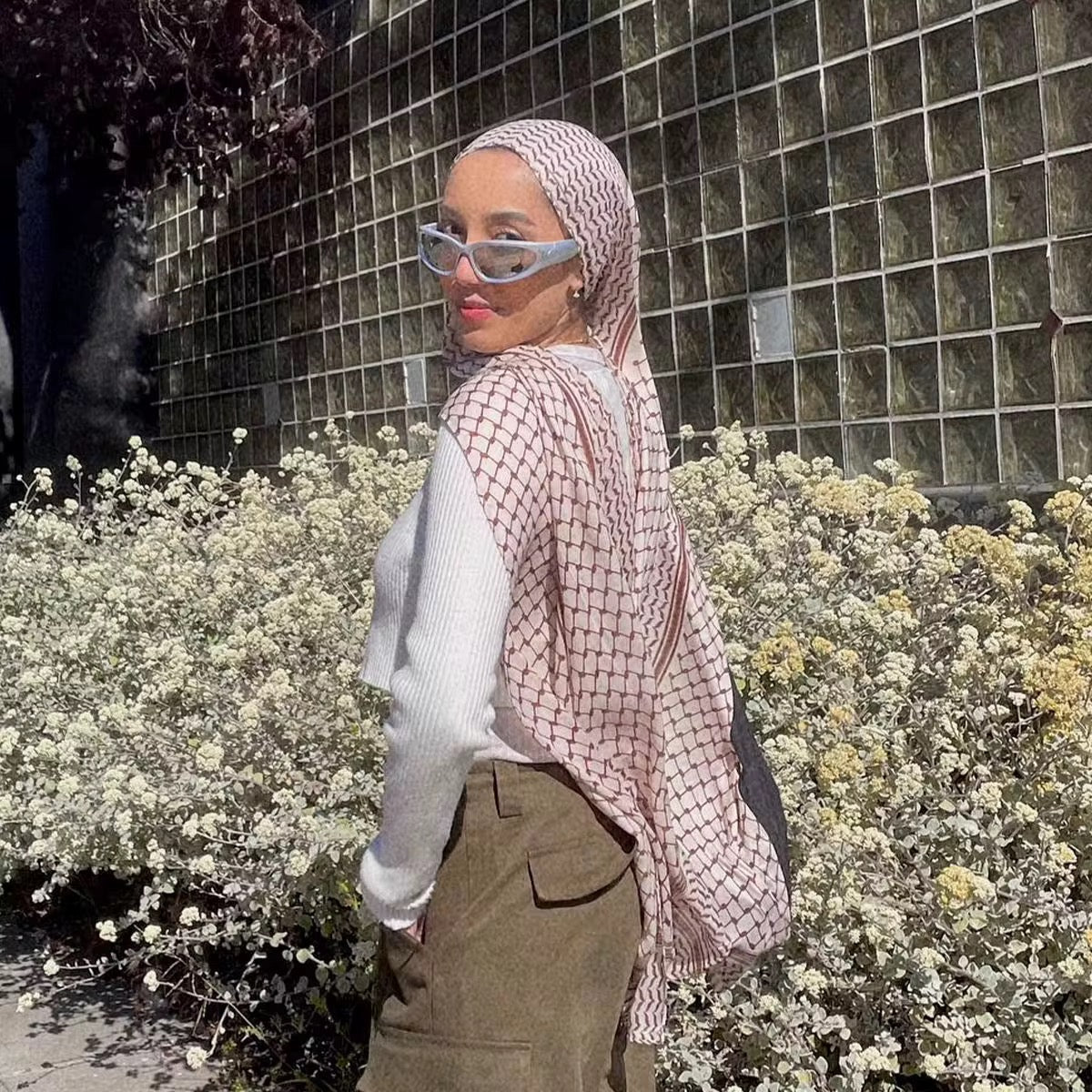 Palästina Schal Kufiya Chiffon – Leicht, stilvoll & vielseitig