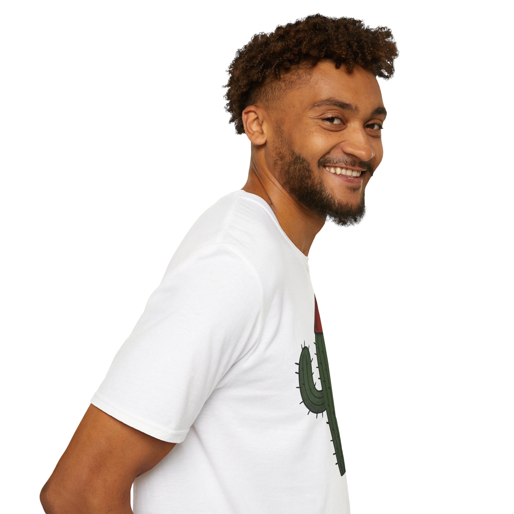 Kaktus mit Hut - T-Shirt (Unisex)