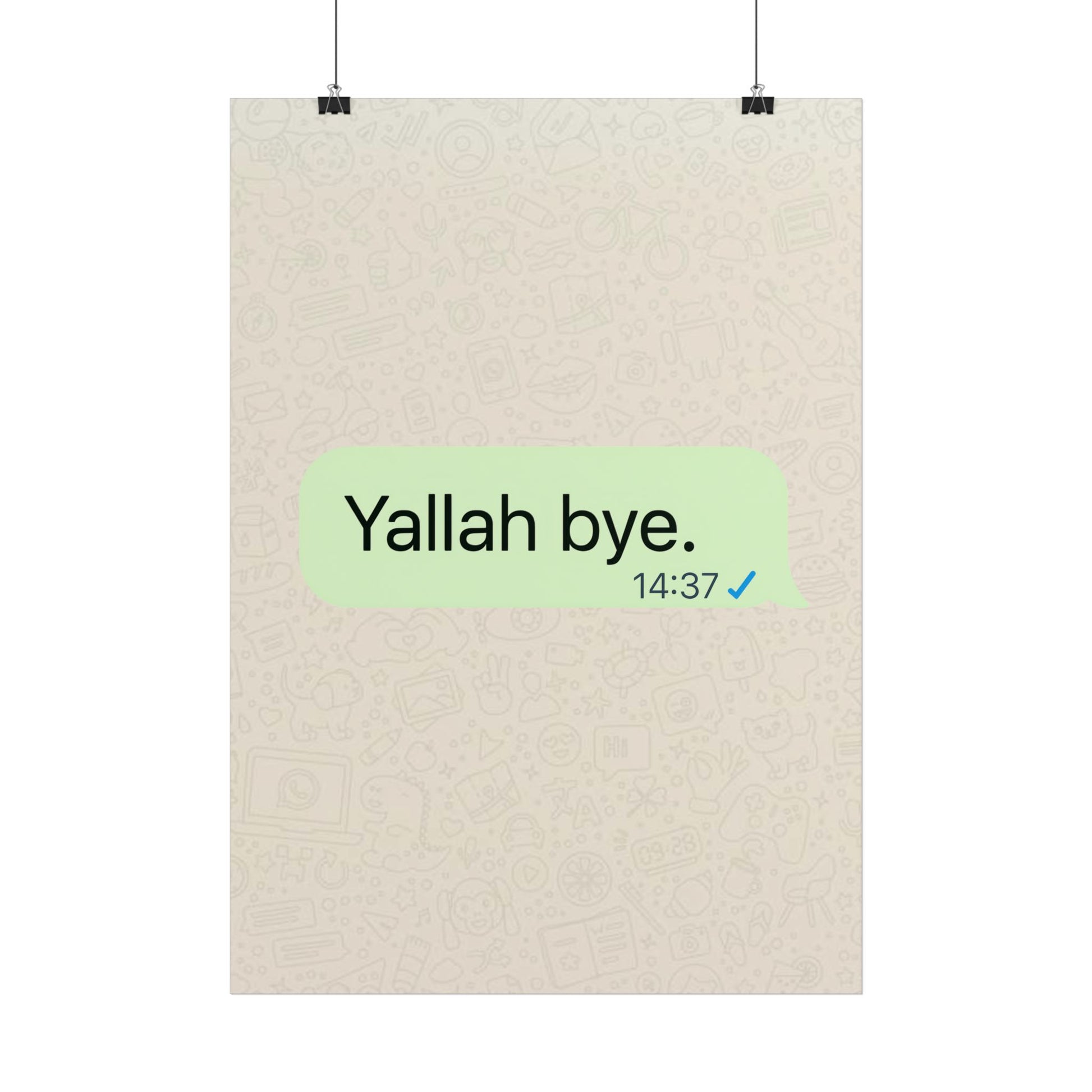 Yallah bye - Poster