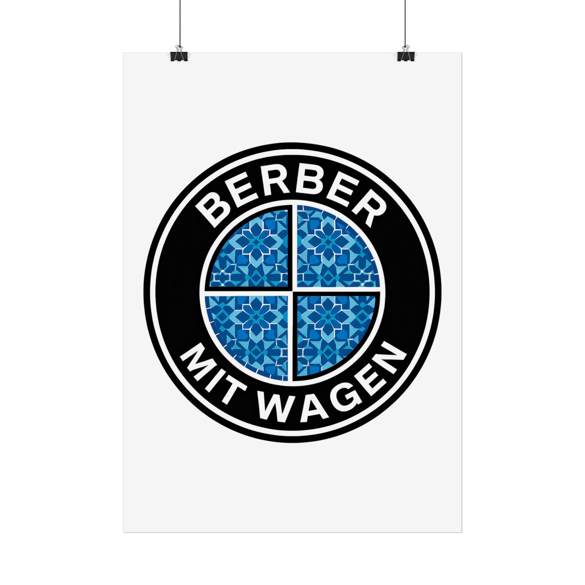 Berber mit Wagen - Poster