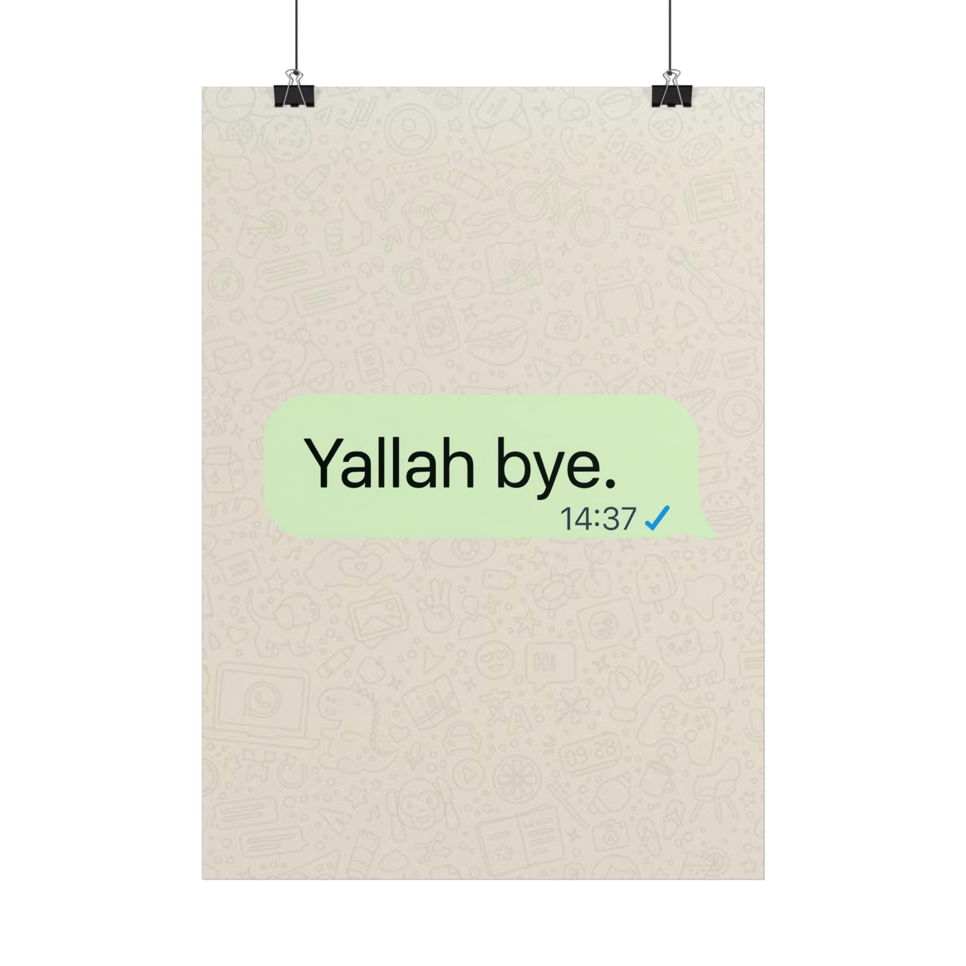 Yallah bye - Poster