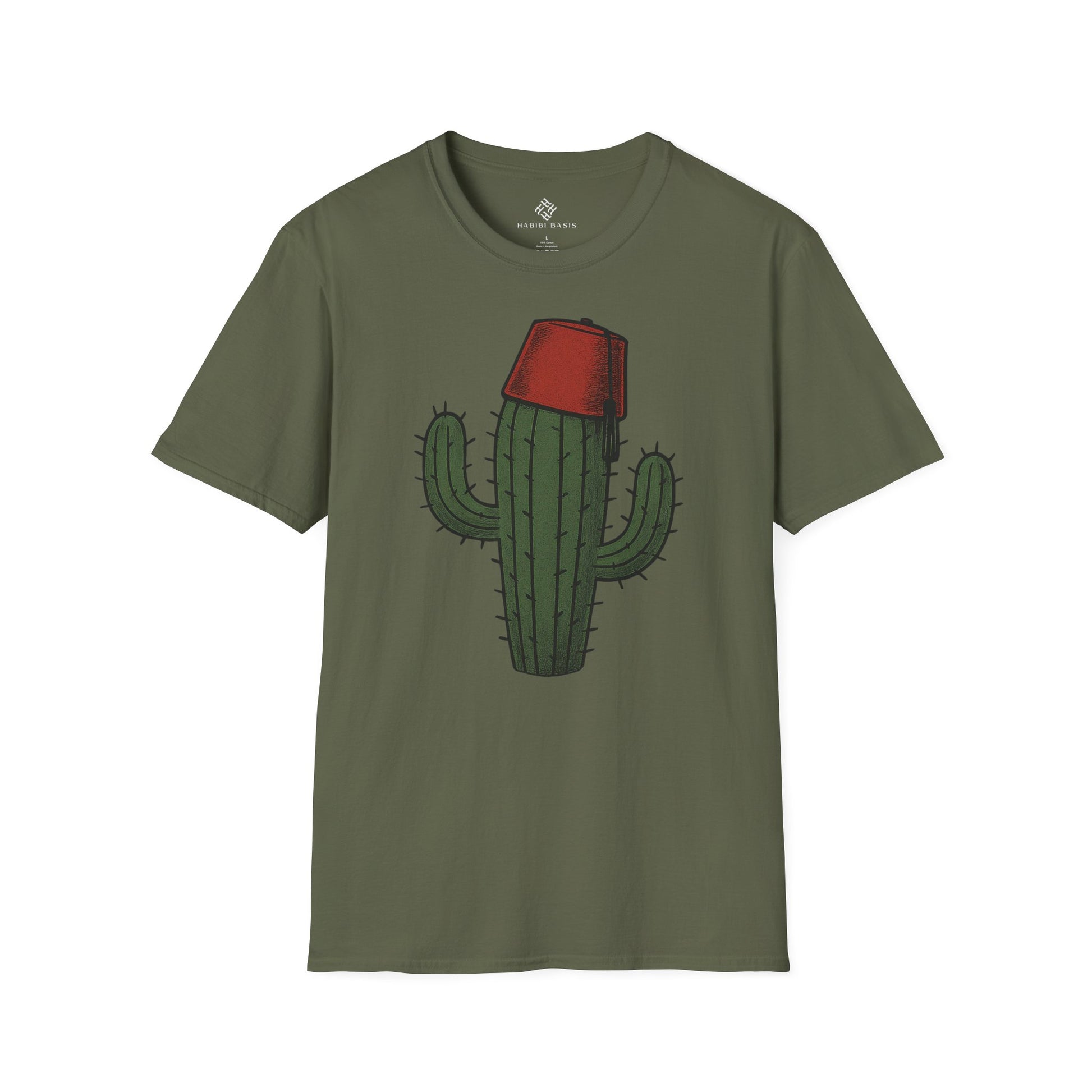 Kaktus mit Hut - T-Shirt (Unisex)