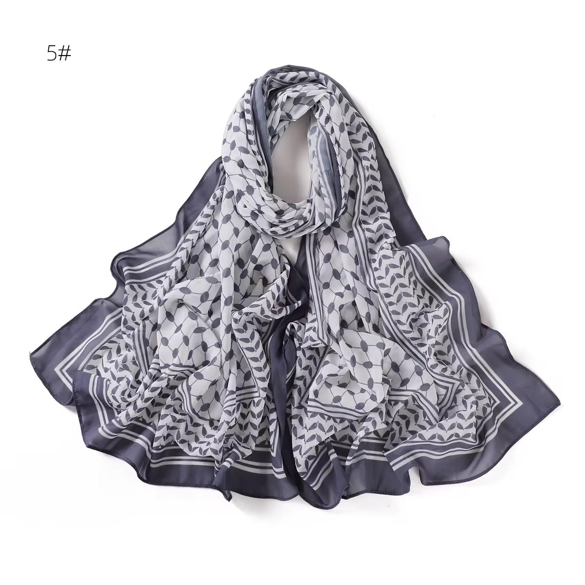 Palästina Schal Kufiya Chiffon – Leicht, stilvoll & vielseitig
