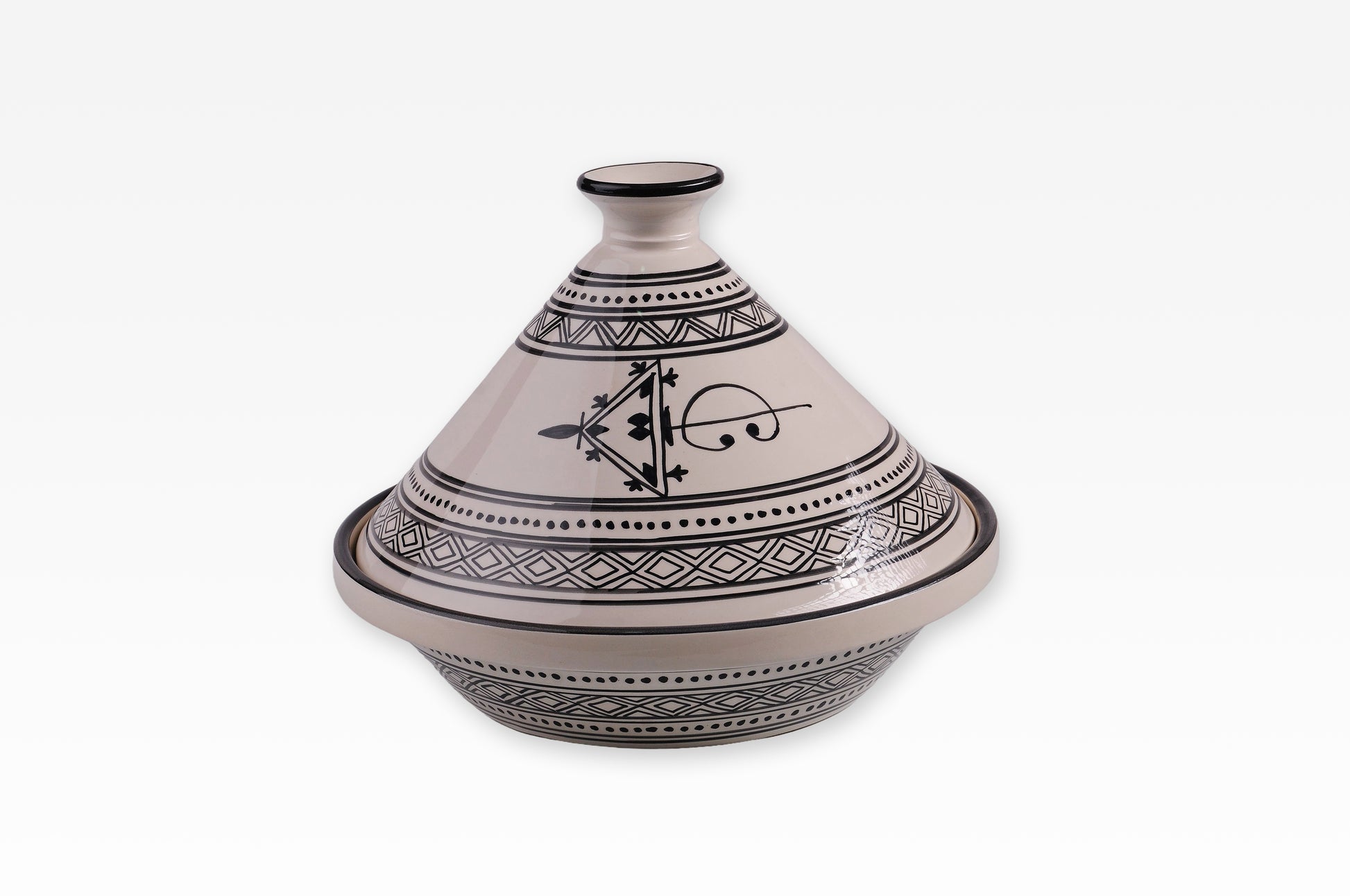 Traditionelle Tajine aus Keramik – handbemalt & einzigartig (4 veschiedene Muster)