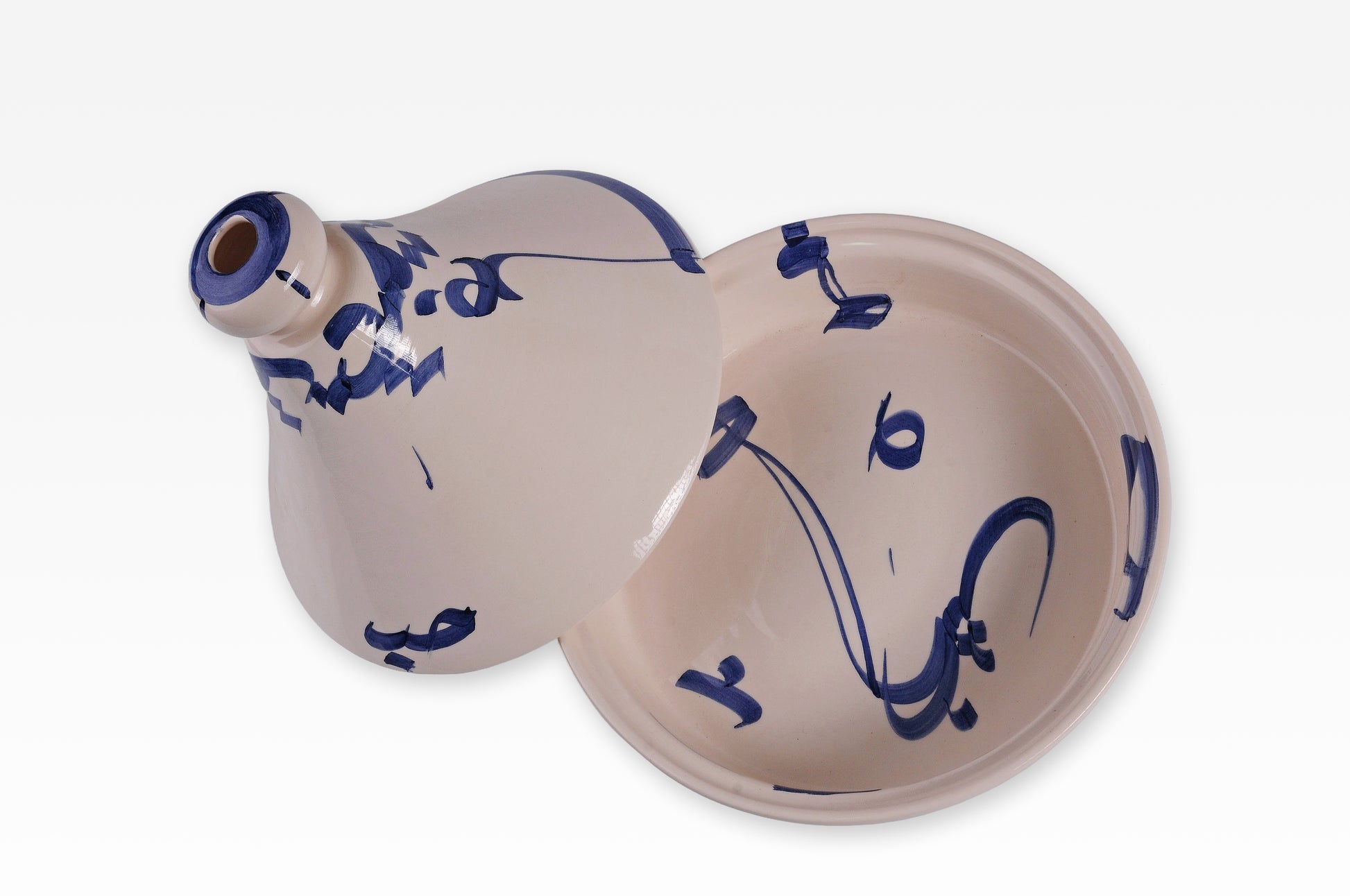 Traditionelle Tajine aus Keramik – handbemalt & einzigartig (4 veschiedene Muster)