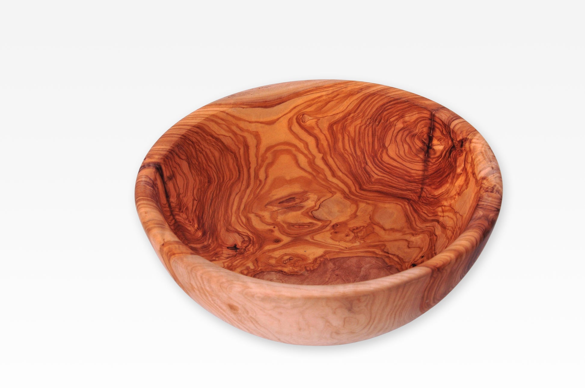 Handgemachte Schale aus Olivenholz – Rund & Edel