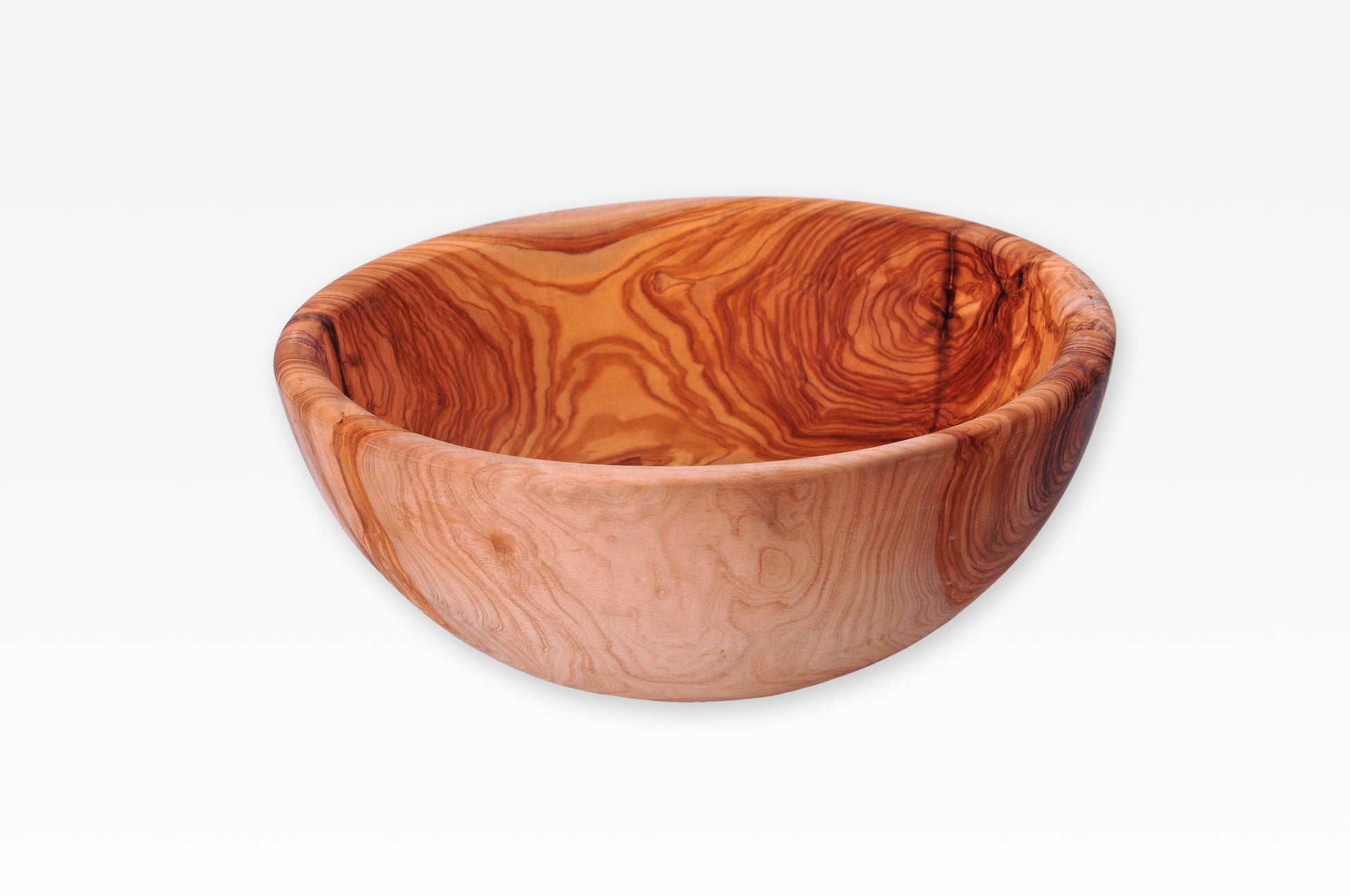 Handgemachte Schale aus Olivenholz – Rund & Edel