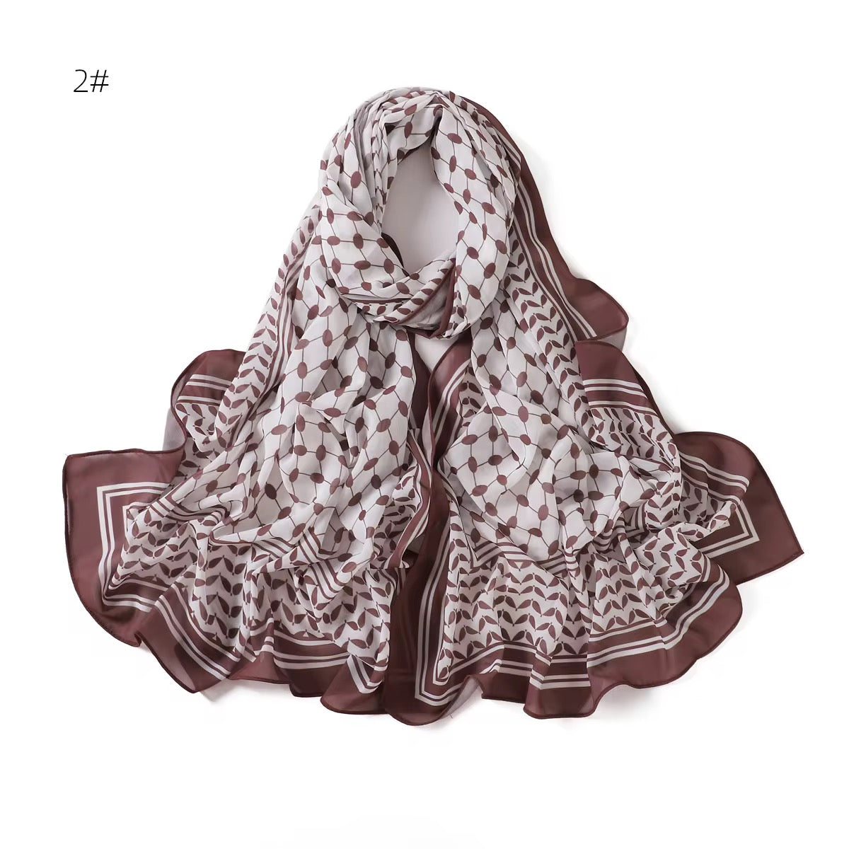 Palästina Schal Kufiya Chiffon – Leicht, stilvoll & vielseitig