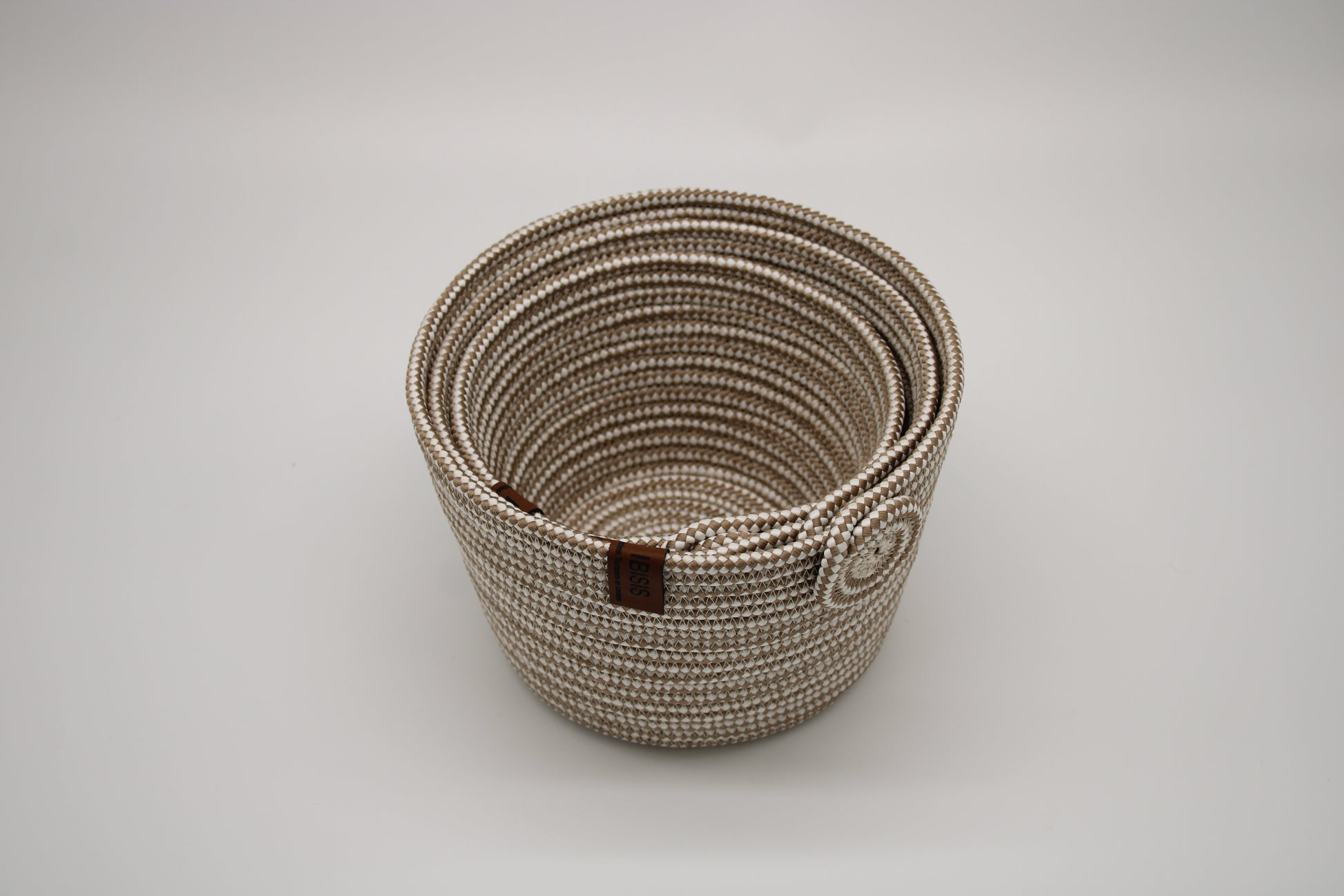 Korb-Set aus Jute – 3-teilig - Handgemacht, in 3 Farben